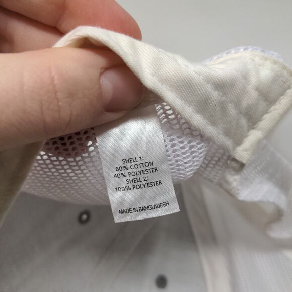 Richardson Mens Gnarlhorn Snapback Mesh Back Hat White Gray Adjustable - Picture 12 of 12